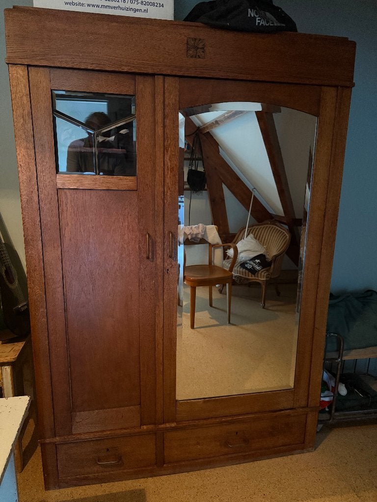 Gratis klerenkast, Ophalen, Met plank(en), Gebruikt, 100 tot 150 cm