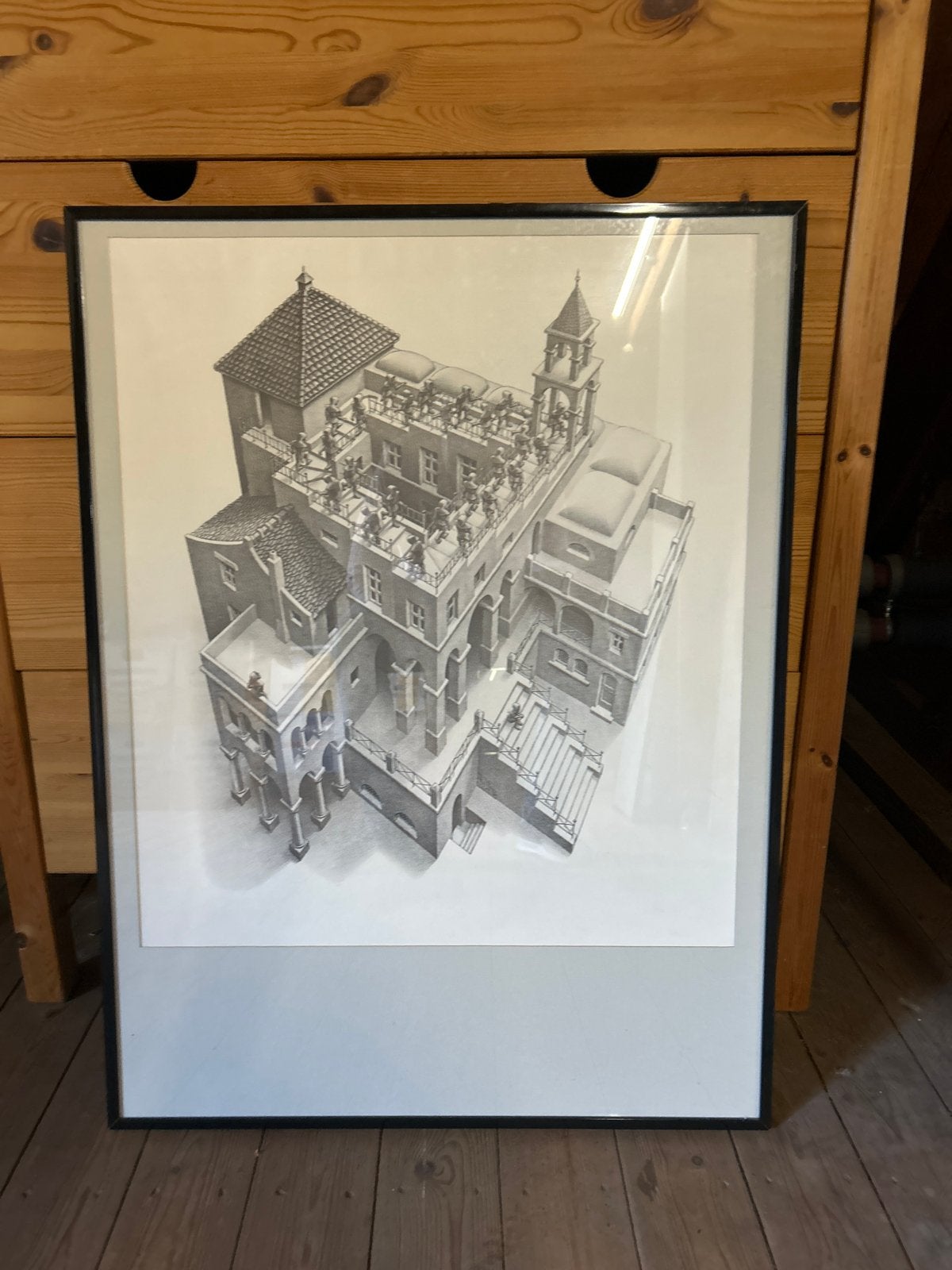 M.C. Escher  kopie in lijst, Ophalen, Architectuur, Overige technieken, 2000 tot heden