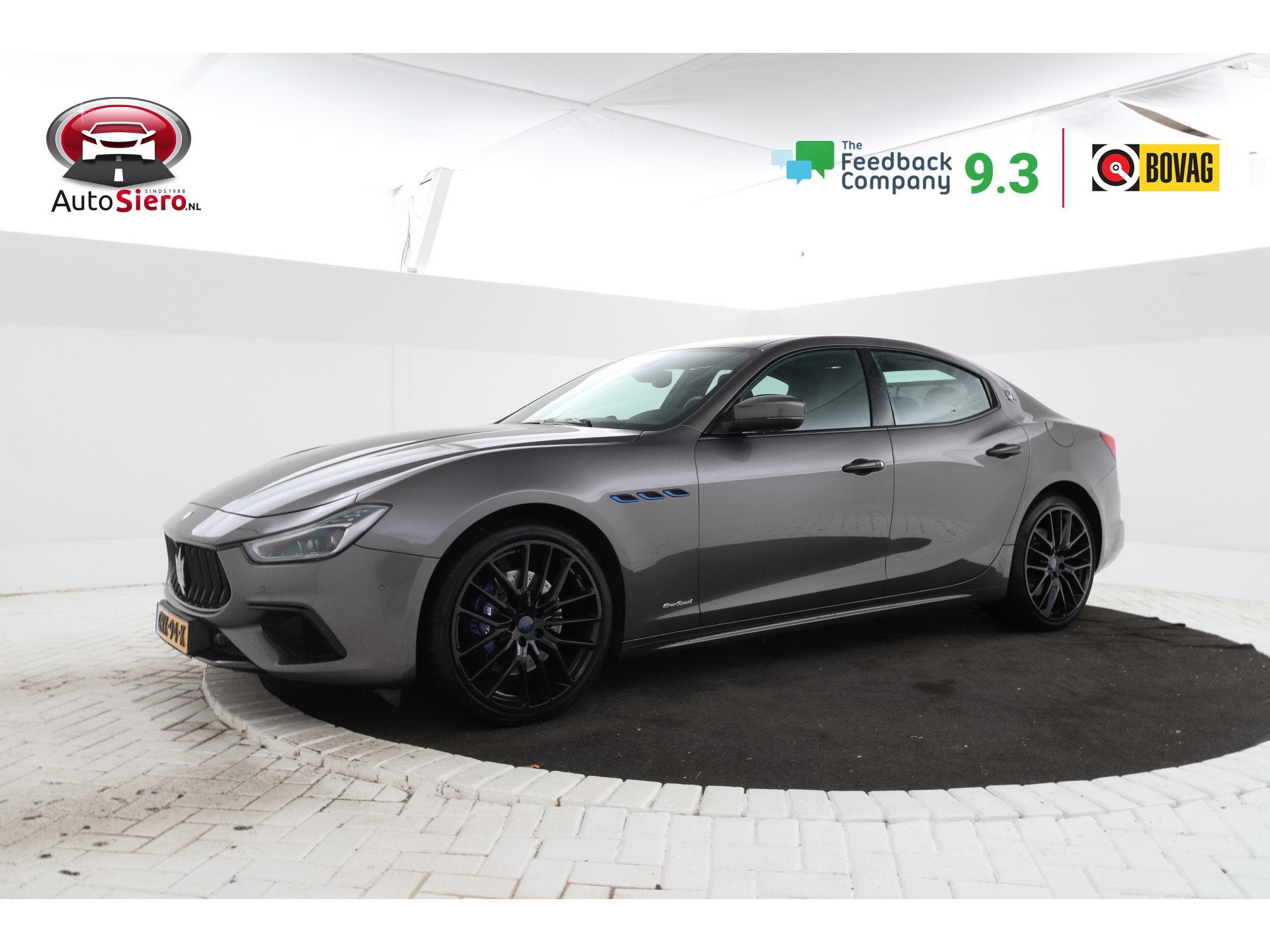 Maserati Ghibli 2.0 MHEV GranSport Schuif/Kanteldak, 360 Cam, Auto's, Maserati, Automaat, 1998 cc, Achterwielaandrijving, Gebruikt