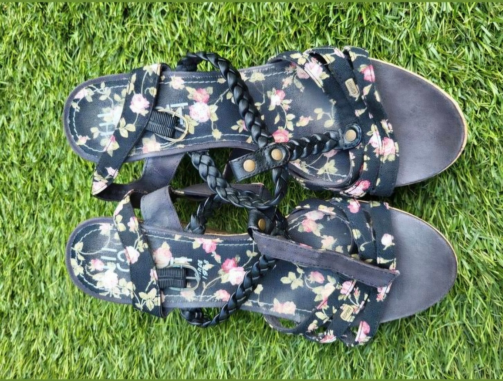Esprit Dames Sandalen met Sleehak Maat 38, Zwart, Zo goed als nieuw, Esprit, Sandalen of Muiltjes