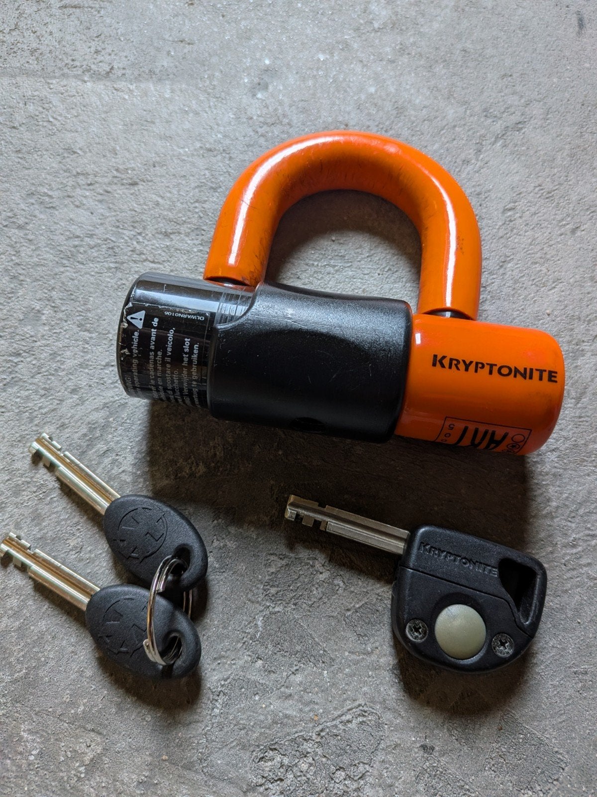 2 x slot: Kryptonite remschijf + zwaar Luma kettingslot ART4, Ophalen of Verzenden, Zo goed als nieuw