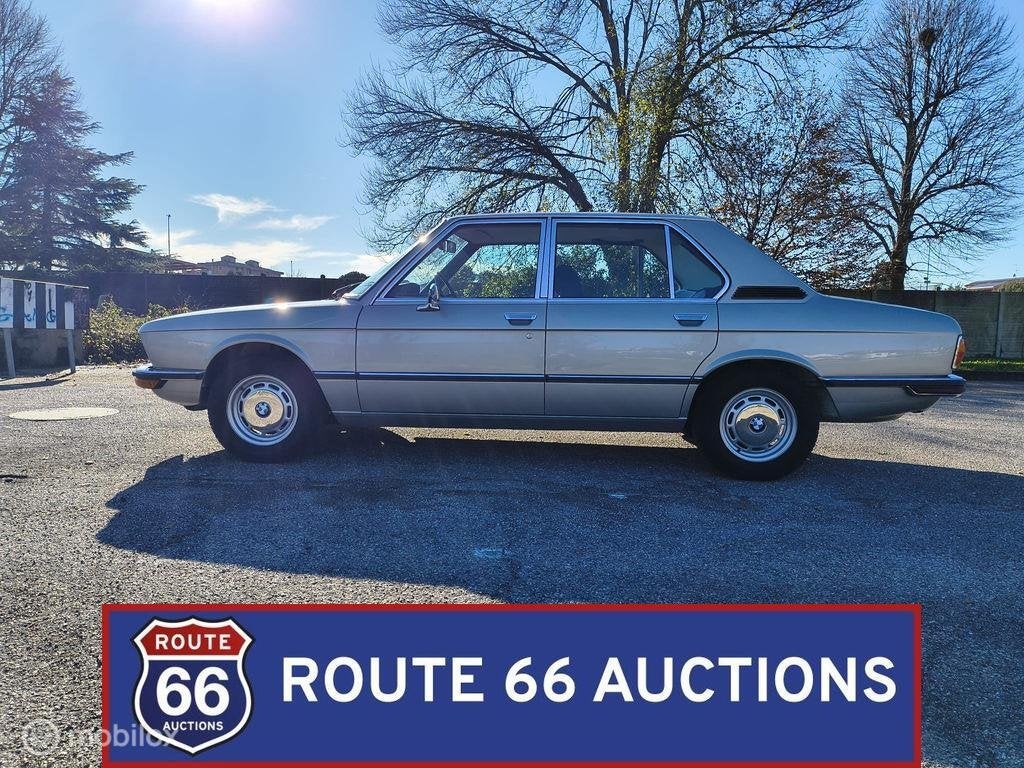 BMW 520 | 1974 | Route 66 Auctions, Auto's, Overige carrosserieën, Zwart, Bedrijf, Handgeschakeld