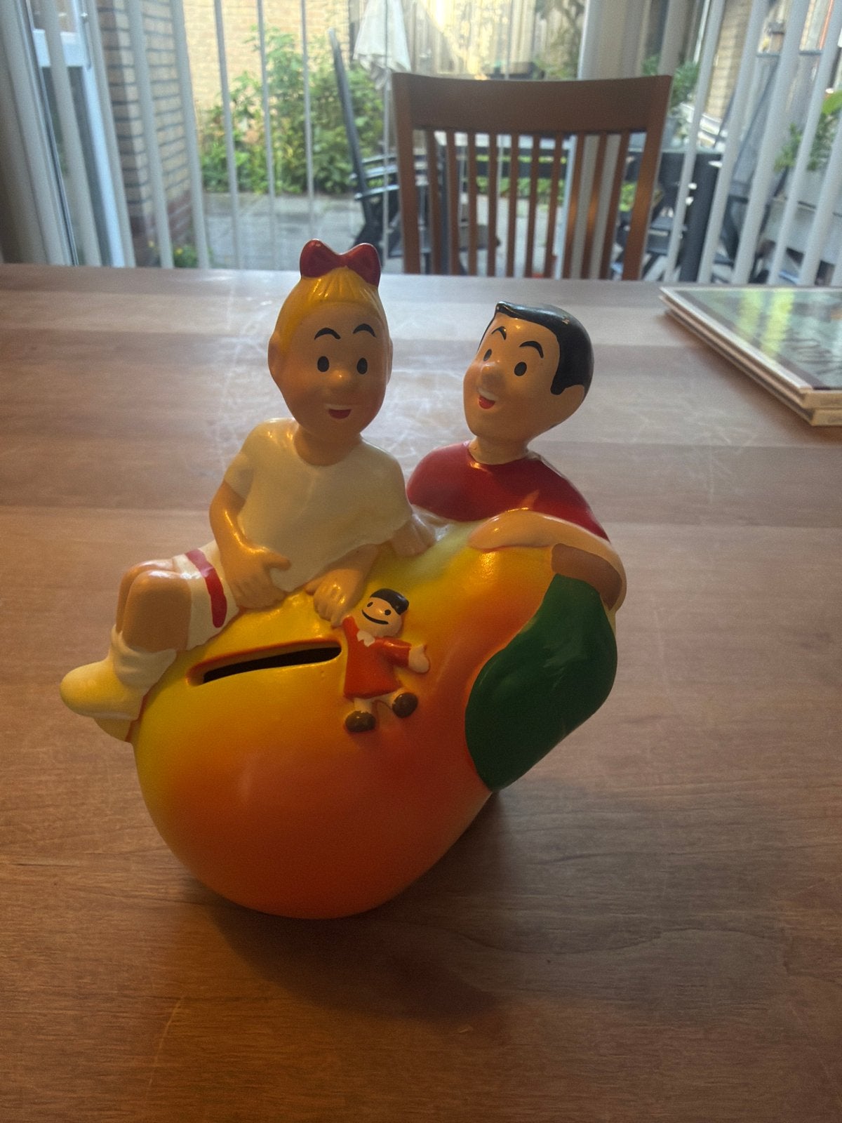 Vintage Suske en Wiske spaarpot - Jaren '70, Ophalen of Verzenden, Gebruikt, Kunststof, Strip- of Tekenfilmfiguur