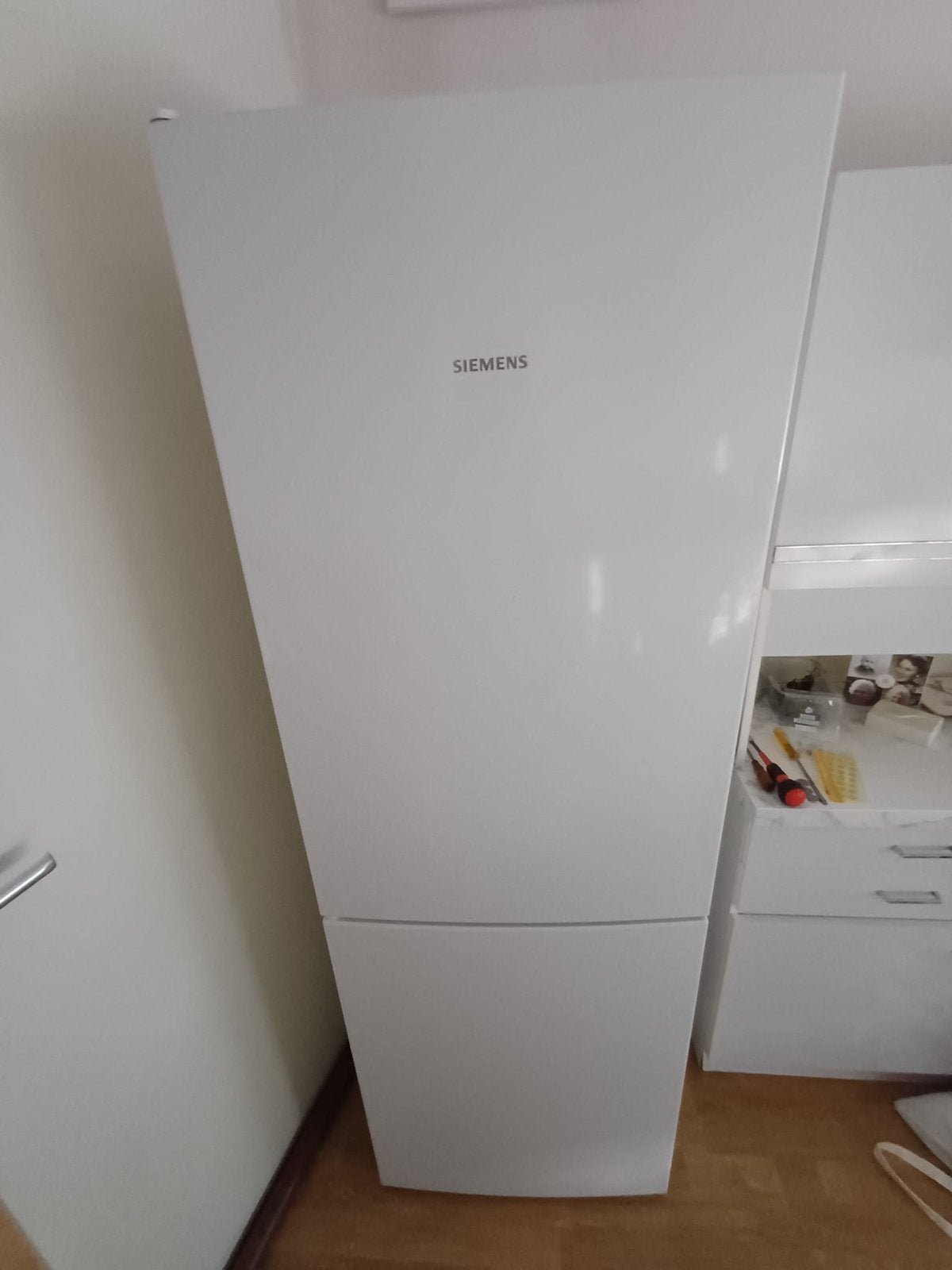 Siemens Koel-vriescombinatie, Ophalen, Gebruikt, 200 liter of meer, 60 cm of meer