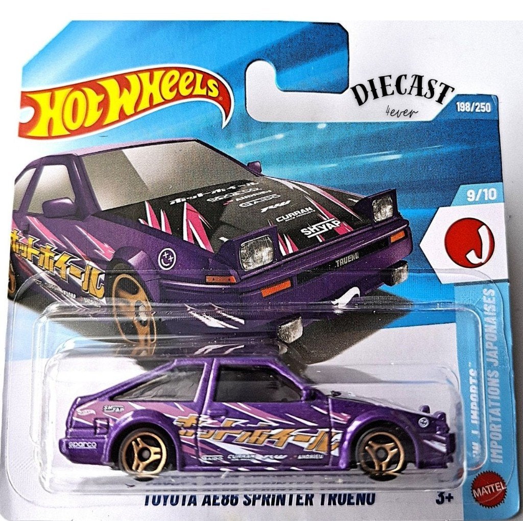 Hot Wheels Toyota AE86 Sprinter Trueno, Purple, Ophalen, Nieuw, Auto