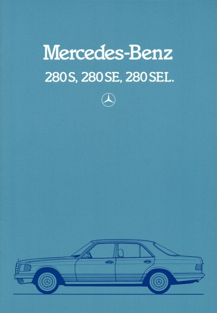 Folder Mercedes-Benz S-klasse 280 S - SE - SEL (W126 - 1983), Verzenden, Gelezen, Mercedes