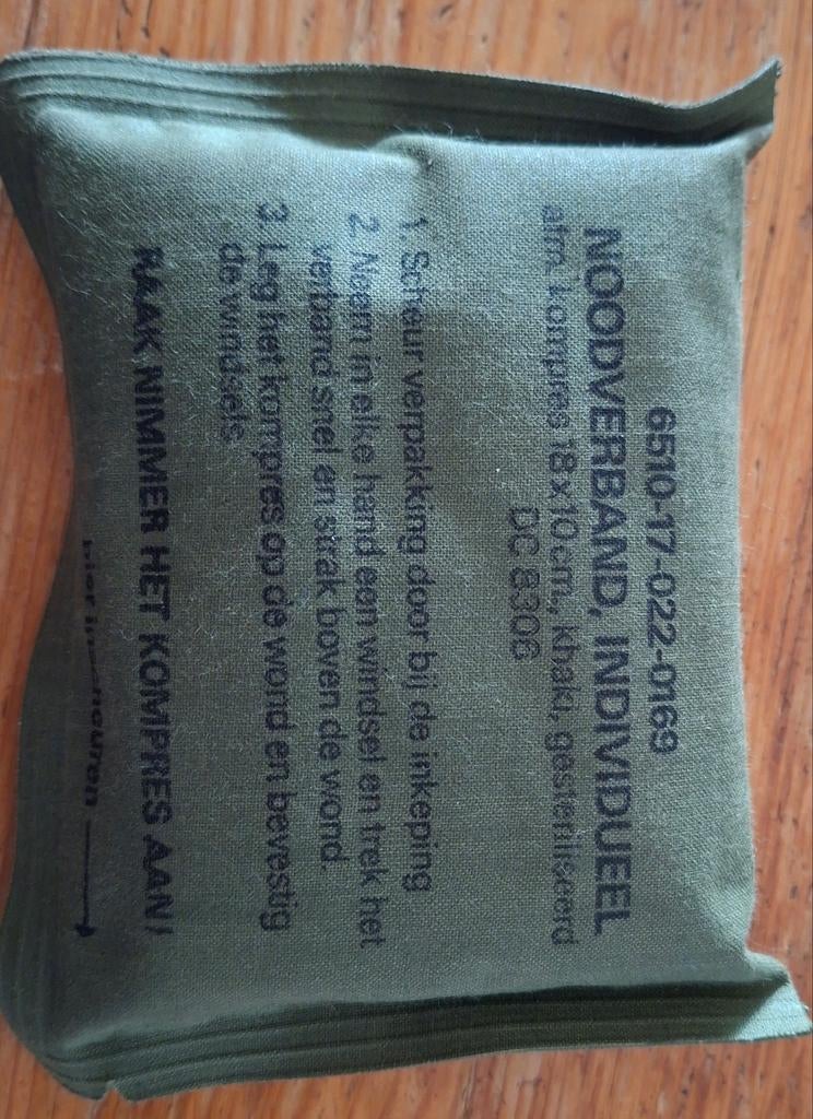 Individueel noodverband, Verzamelen, Militaria | Algemeen, Ophalen of Verzenden