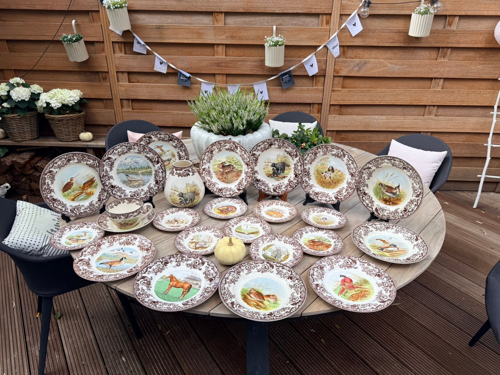 Spode Woodland servies 23 onderdelen nieuw ongebruikt, Ophalen, Overige merken, Nieuw, Compleet servies