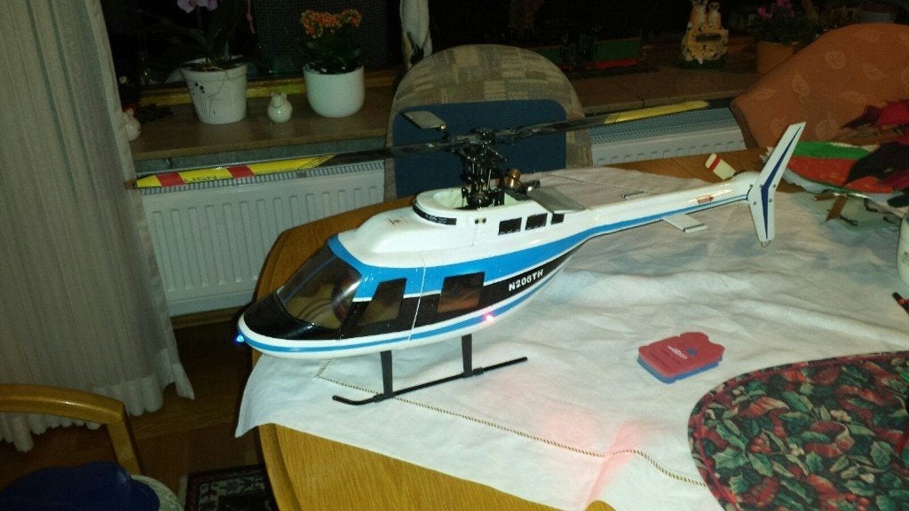 T-Rex 450 Alu, Jetranger, Ophalen of Verzenden, Zo goed als nieuw, Elektro, Helikopter