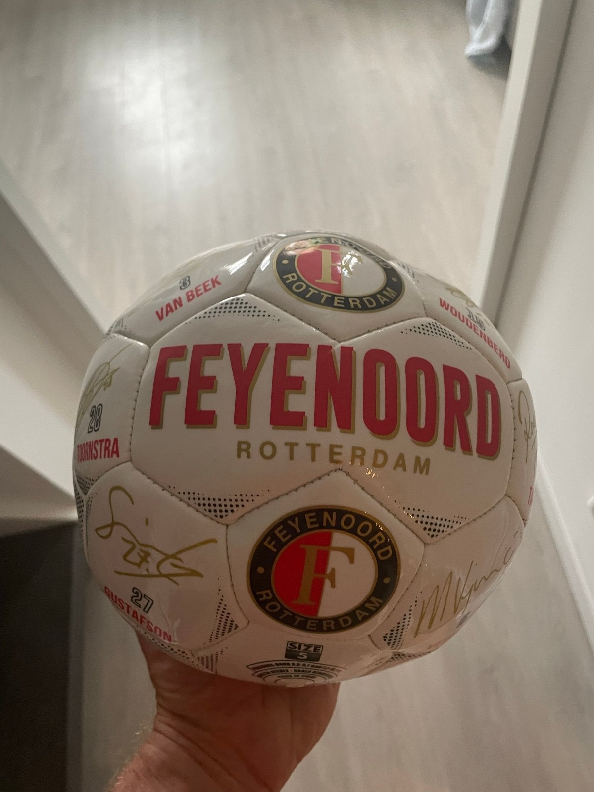 Feyenoord Kampioensbal 2016-2017 met alle handtekeningen, Verzamelen, Ophalen of Verzenden, Zo goed als nieuw, Feyenoord, Overige typen