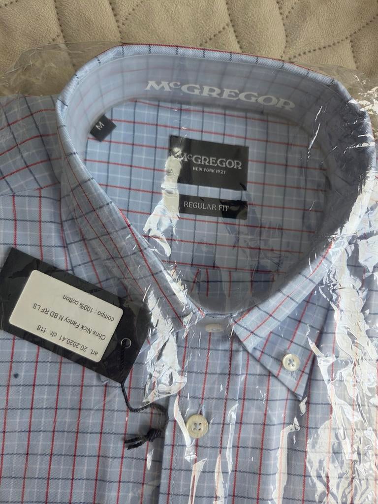 McGregor overhemd maat M, Kleding | Heren, Overhemden, Nieuw, McGregor, Blauw, Halswijdte 39/40 (M)