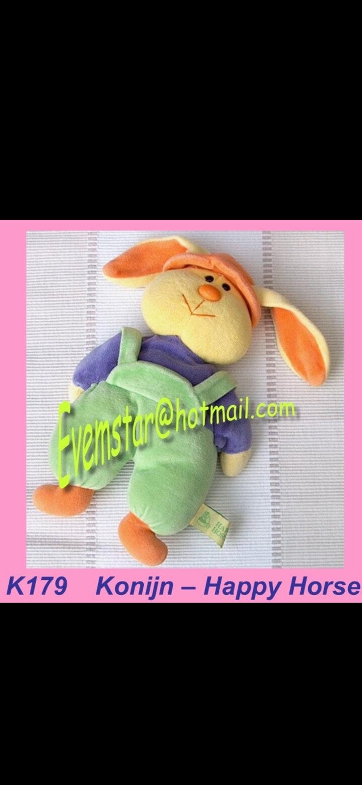 Gezocht: Happy Horse (Hema) knuffel konijn, Groen, Overige karakters, Happy Horse, Konijn