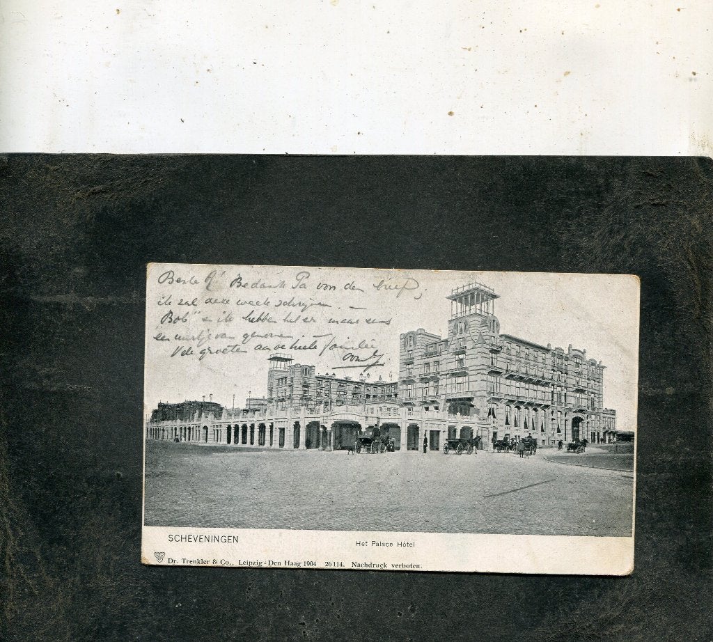 Ansicht Scheveningen - Het Palace Hotel, Verzenden, Voor 1920, Gelopen, Zuid-Holland