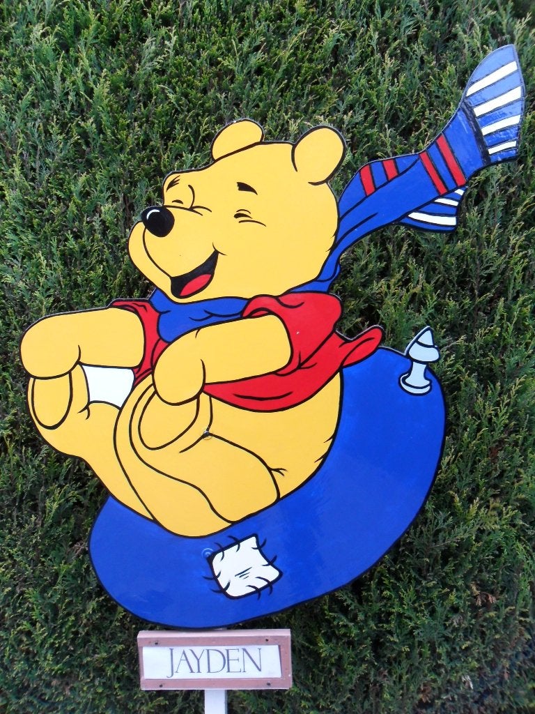 Geboorteborden o.a Geboortebord Winnie The Pooh, Ophalen, Nieuw, Geboortebord