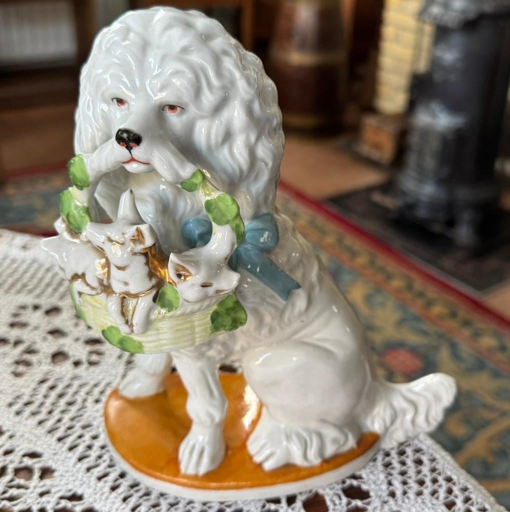 Poedelhondje in Jugenstil, Antiek en Kunst, Ophalen of Verzenden