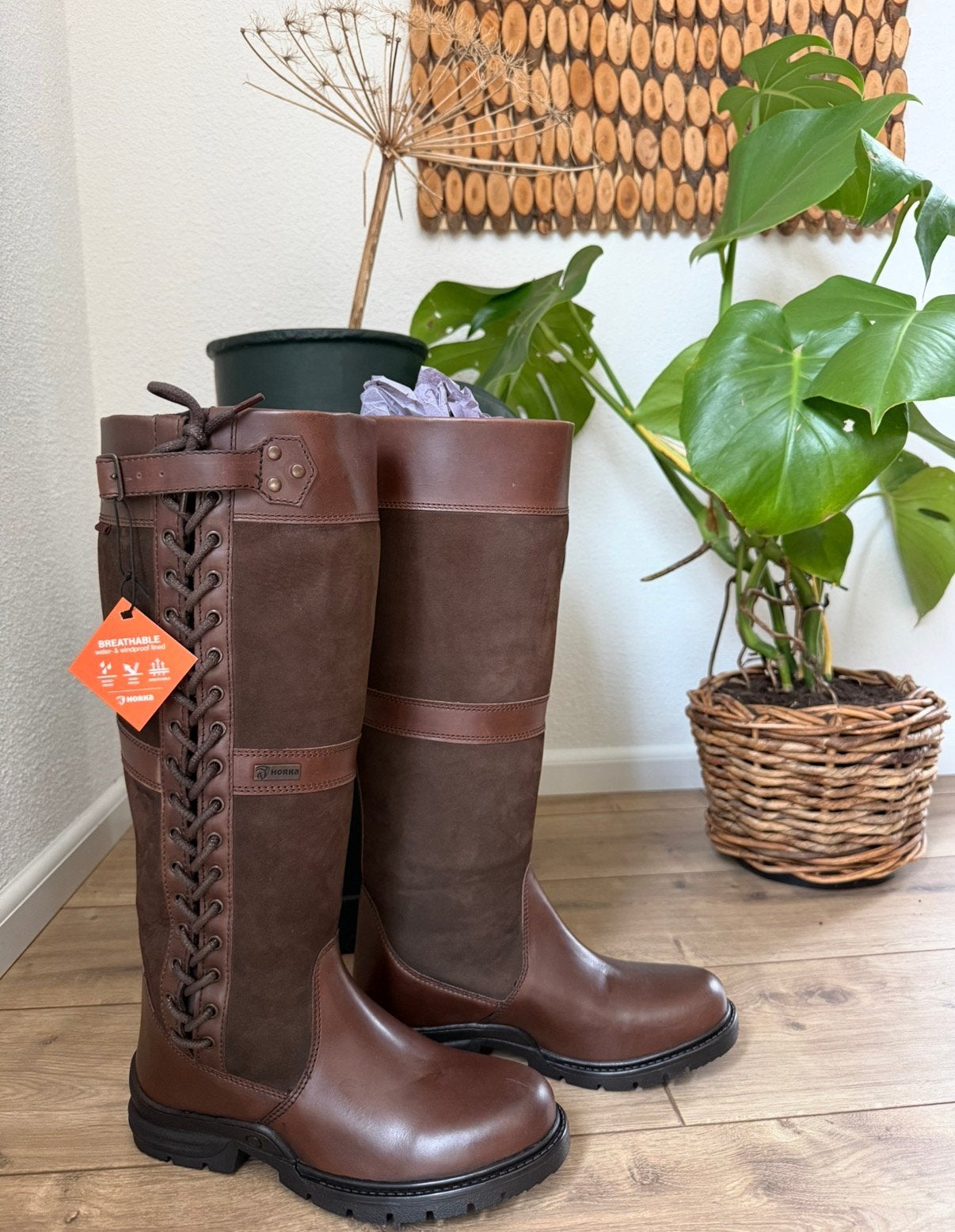 Nieuw horka outdoorlaars midland 42 bruin leder waterdicht, Nieuw, Ophalen of Verzenden, A, Schoeisel