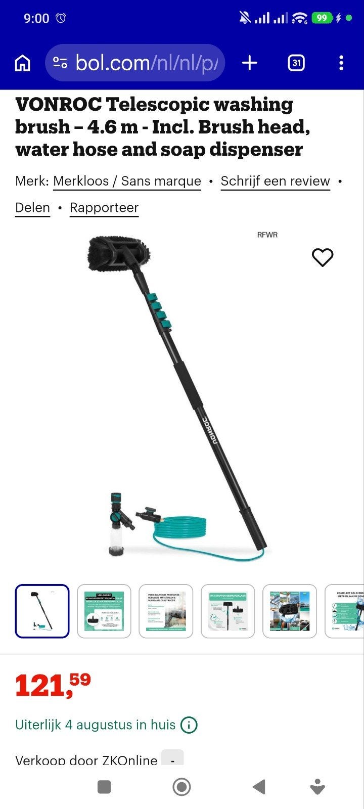 Vonroc Pro zgn, Tuin en Terras, Ophalen, Zo goed als nieuw, VONROC