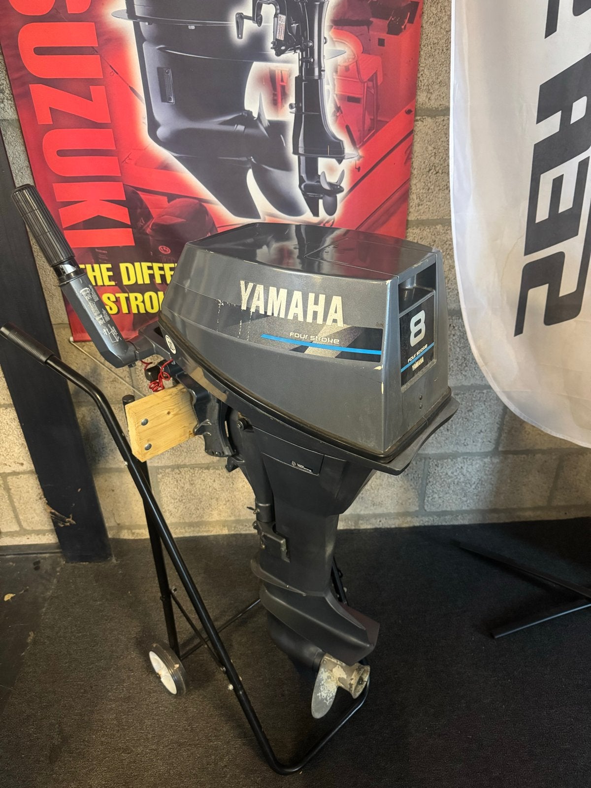 Nette Yamaha 8 pk 4-takt buitenboordmotor, Langstaart, Ophalen, Gebruikt, 5 tot 10 pk, Viertaktmotor