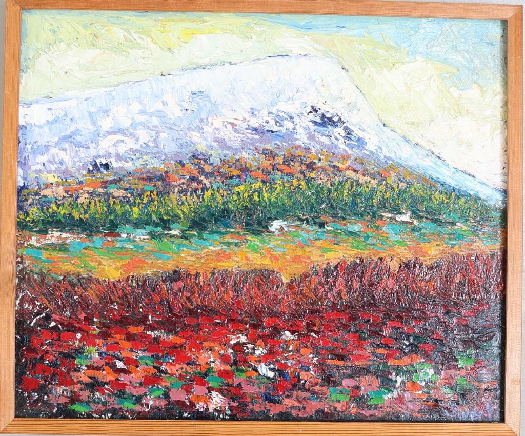 Expressionistisch schilderij MIttaklappen Sivert Andersson, Ophalen of Verzenden