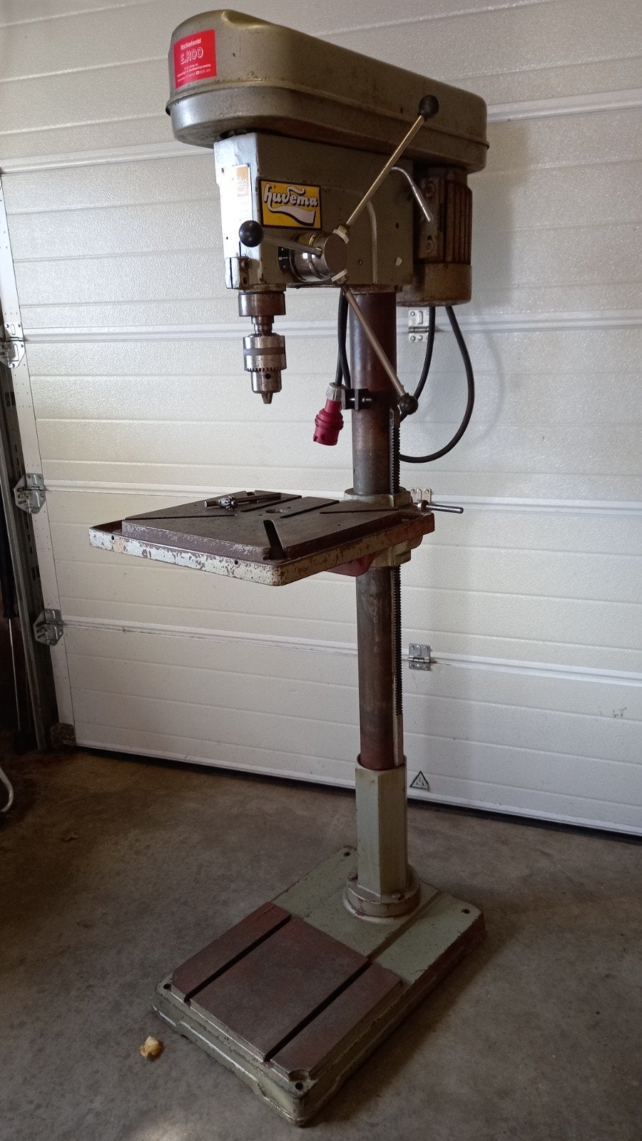 kolomboormachine Huvema HU30, Doe-het-zelf en Verbouw, Ophalen, Gebruikt, Kolomboormachine