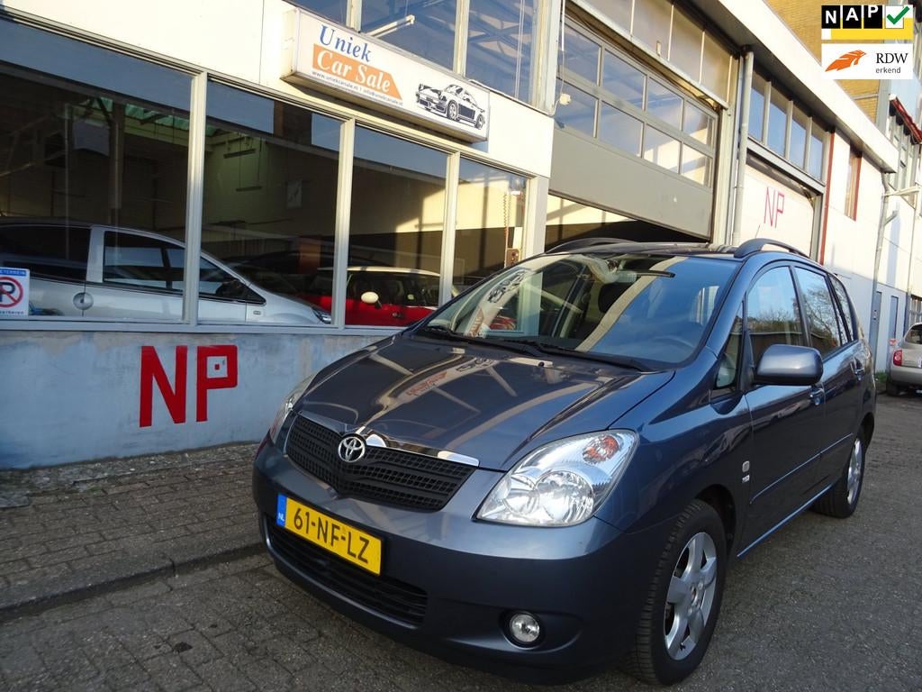 Toyota Corolla Verso 1.8 VVT-i Linea Sol, Gebruikt, Elektrische ramen, 4 cilinders, Blauw