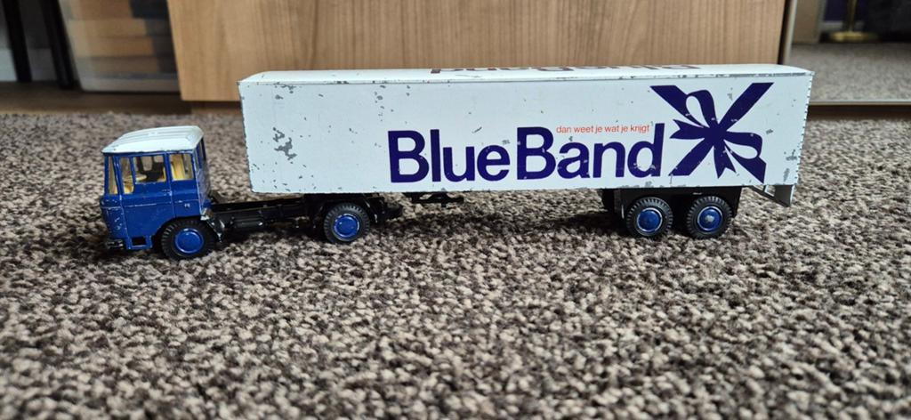 Lion Car 50 truck met oplegger Lion 36 BlueBand, Ophalen of Verzenden, Gebruikt, Bus of Vrachtwagen, Lion Toys