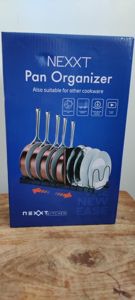 NEXXT Pan Organizer - Pannenrek en dekselhouder, Ophalen, Nieuw