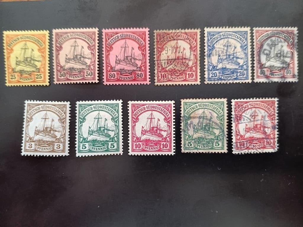 Zuidwest Afrika Postzegels - Diverse Waarden, Postzegels en Munten, Verzenden, Duitse Keizerrijk