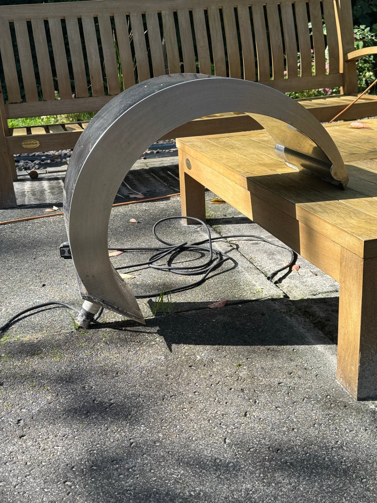 Ubbink Mamba LED Waterval RVS - Tuin of Vijver Decoratie, Ophalen, Gebruikt