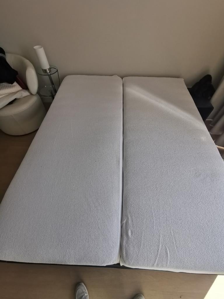 Auping bed, Ophalen, Tweepersoons, Hout, 160 cm