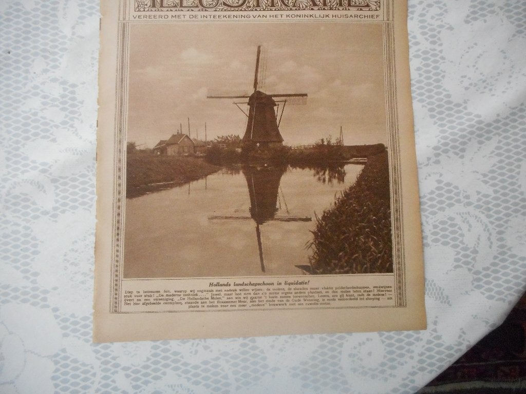 Braassemer Meer. Molen. Sloop. 1924., Ophalen of Verzenden, 1920 tot 1940, Nederland, Knipsel(s)