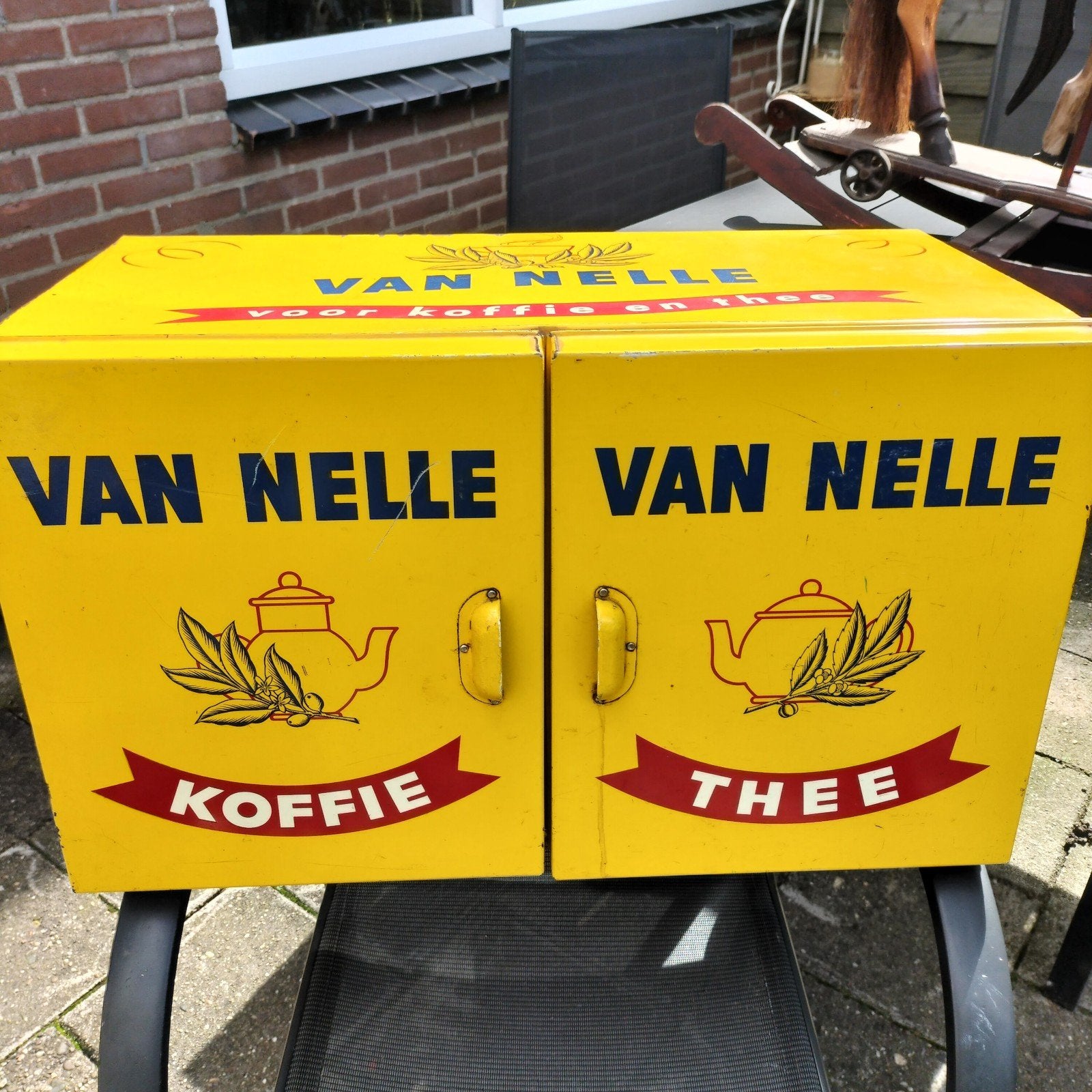 Van Nelle koffie blik thee blik voorraad blik, Verzamelen, Blikken, Ophalen of Verzenden, Gebruikt, Koffie, Van Nelle