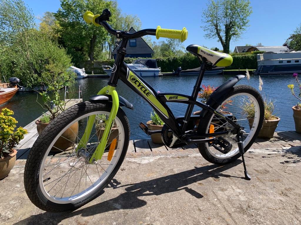 BMX kinderfiets - 20 inch - groen/zwart, Ophalen, Terugtraprem, Staal, Overige typen