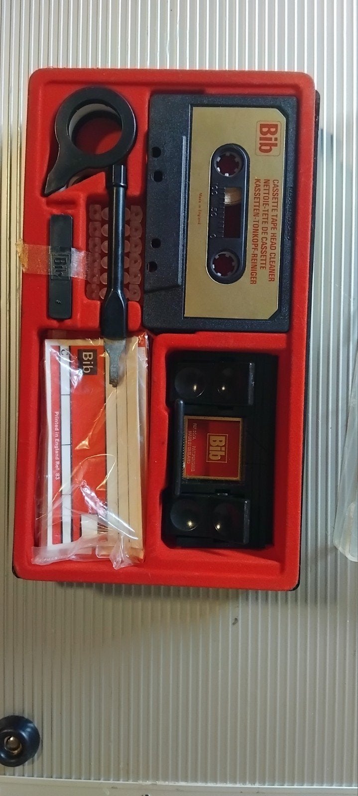 Bib Cassette Tape Cleaner & Repair Kit - Nieuw in verpakking, Cd's en Dvd's, Overige genres, 1 bandje, Ophalen of Verzenden, Met bewaardoos, rek of koffer