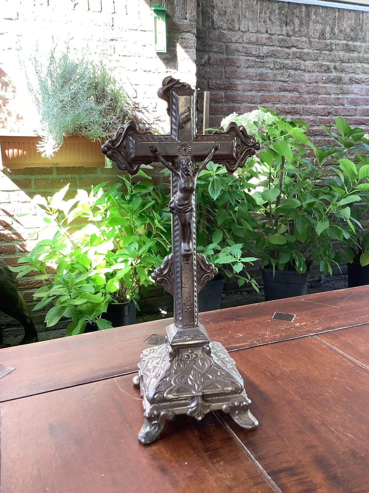 Antiek Kruisbeeld met Corpus - Religieuze Decoratie, Ophalen of Verzenden