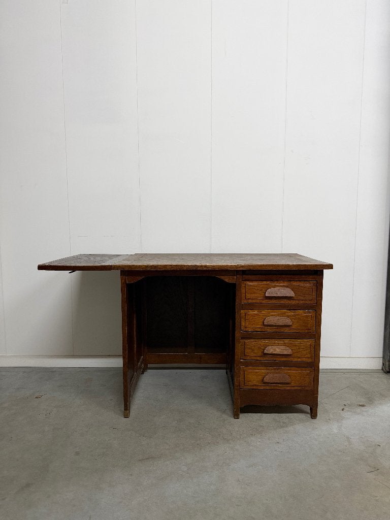 Bureau vintage, Huis en Inrichting, Bureaus, Ophalen, Gebruikt, 54 cm, Overige merken