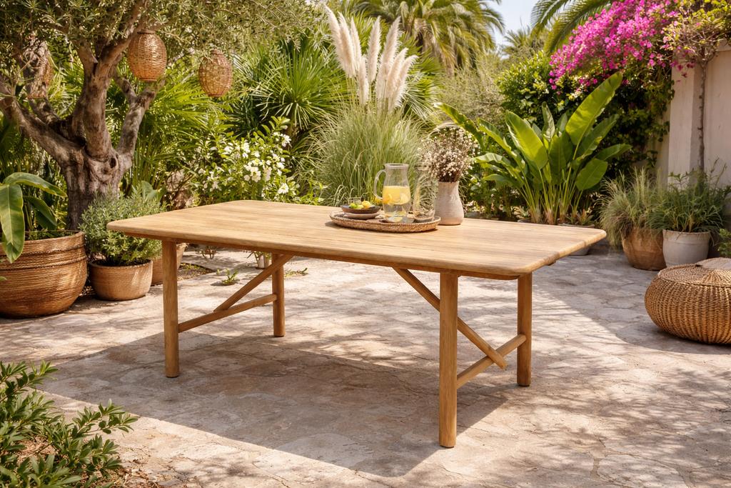 Tuintafel Palo, Ophalen, Nieuw, Rechthoekig, Teakhout
