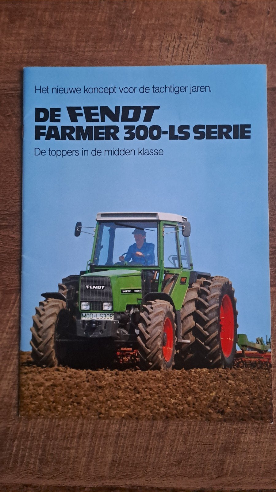folder DE FENDT FARMER 300 LS serie  tractoren, trekkers, Ophalen of Verzenden, Zo goed als nieuw, Folder