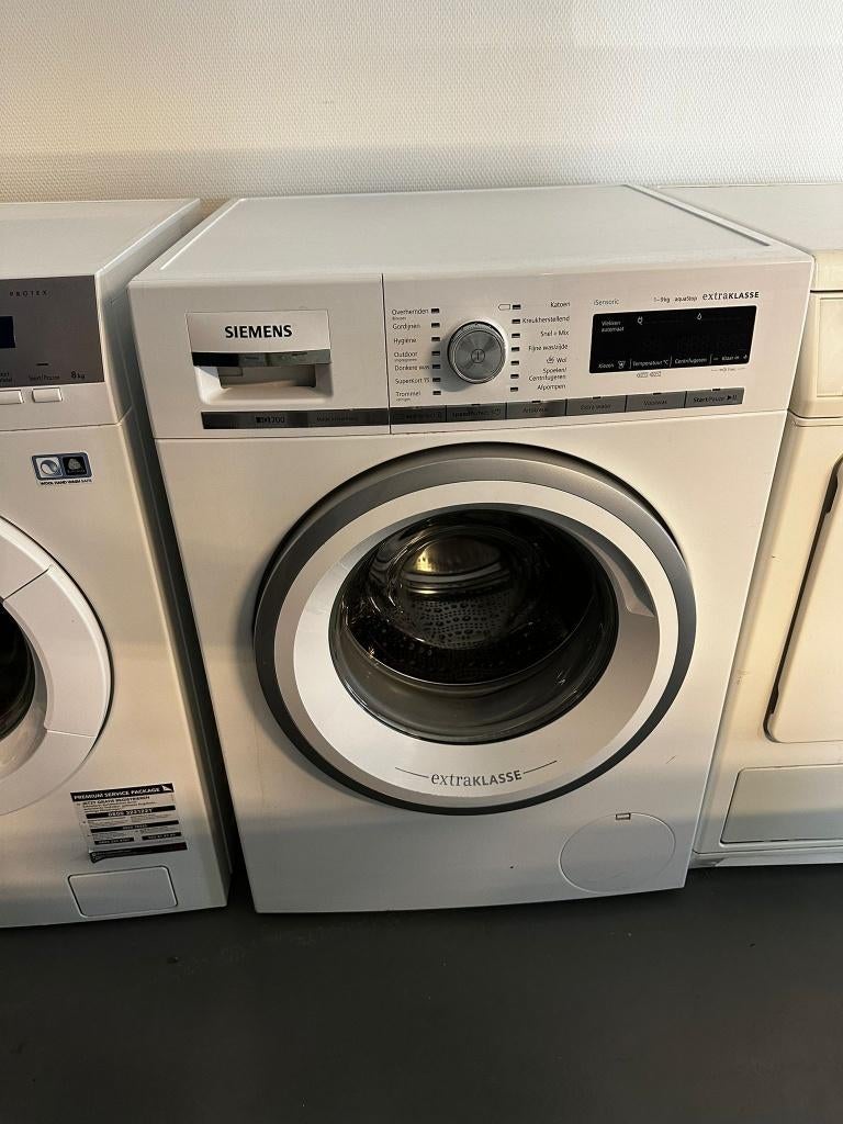 Gebruikte siemens wasmachine 9 kg, Ophalen, 1200 tot 1600 toeren, Gebruikt, 8 tot 10 kg