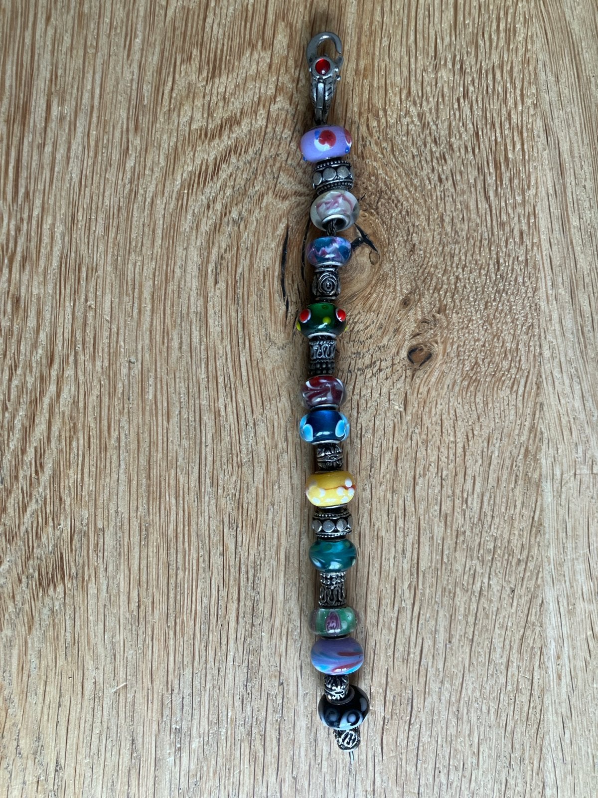 Sleutelhanger met diverse kralen, Overige materialen, Gebruikt, Overige kleuren, Ophalen of Verzenden