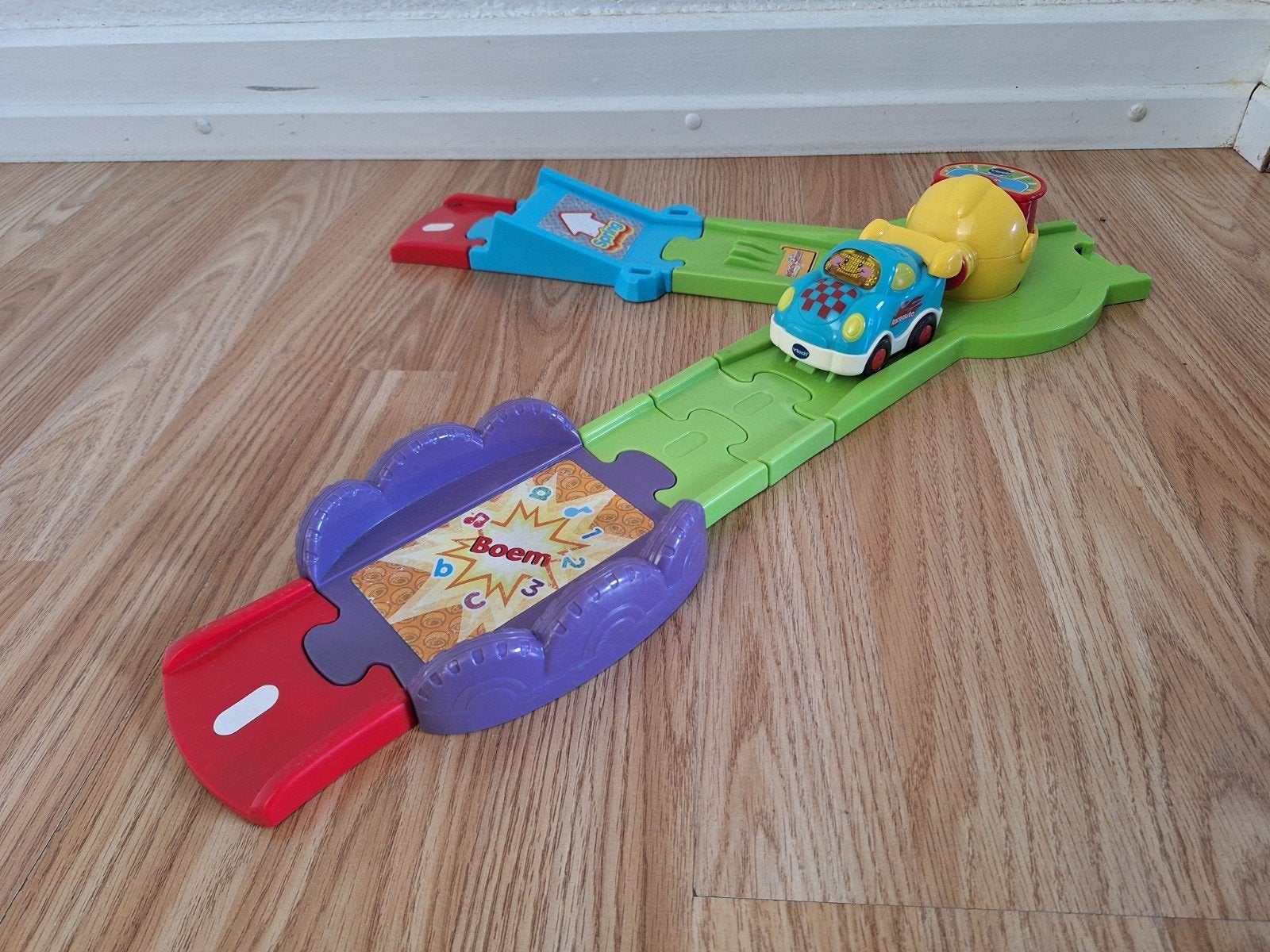 VTech Toet Toet Auto's Racebaan met Raf Raceauto, Kinderen en Baby's, Ophalen of Verzenden, Gebruikt, 6 maanden tot 2 jaar