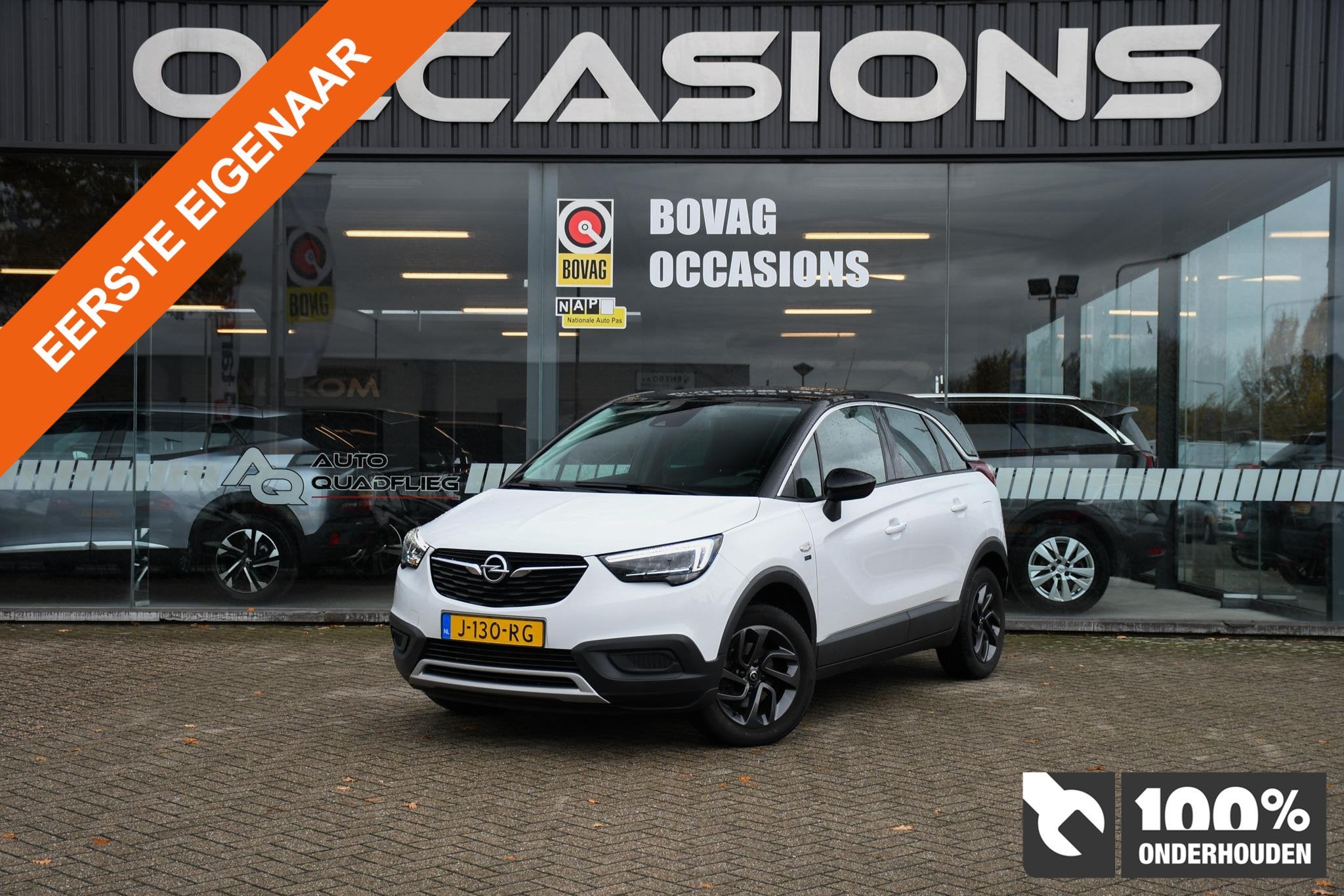 Opel Crossland X 1.2 Turbo 110 PK Edition 2020 TREKHAAK, Auto's, 12 maanden, Gebruikt, 1199 cc, Wit