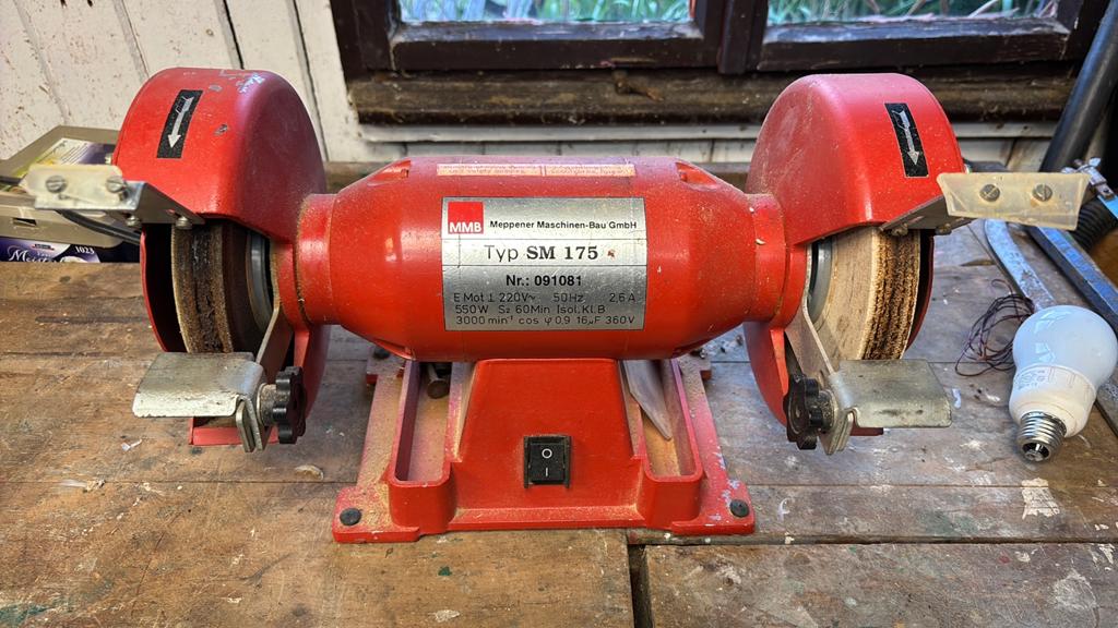 mmb SM 175 dubbele slijpmachine, Ophalen of Verzenden, Zo goed als nieuw, Minder dan 700 watt, Werkbankslijpmachine