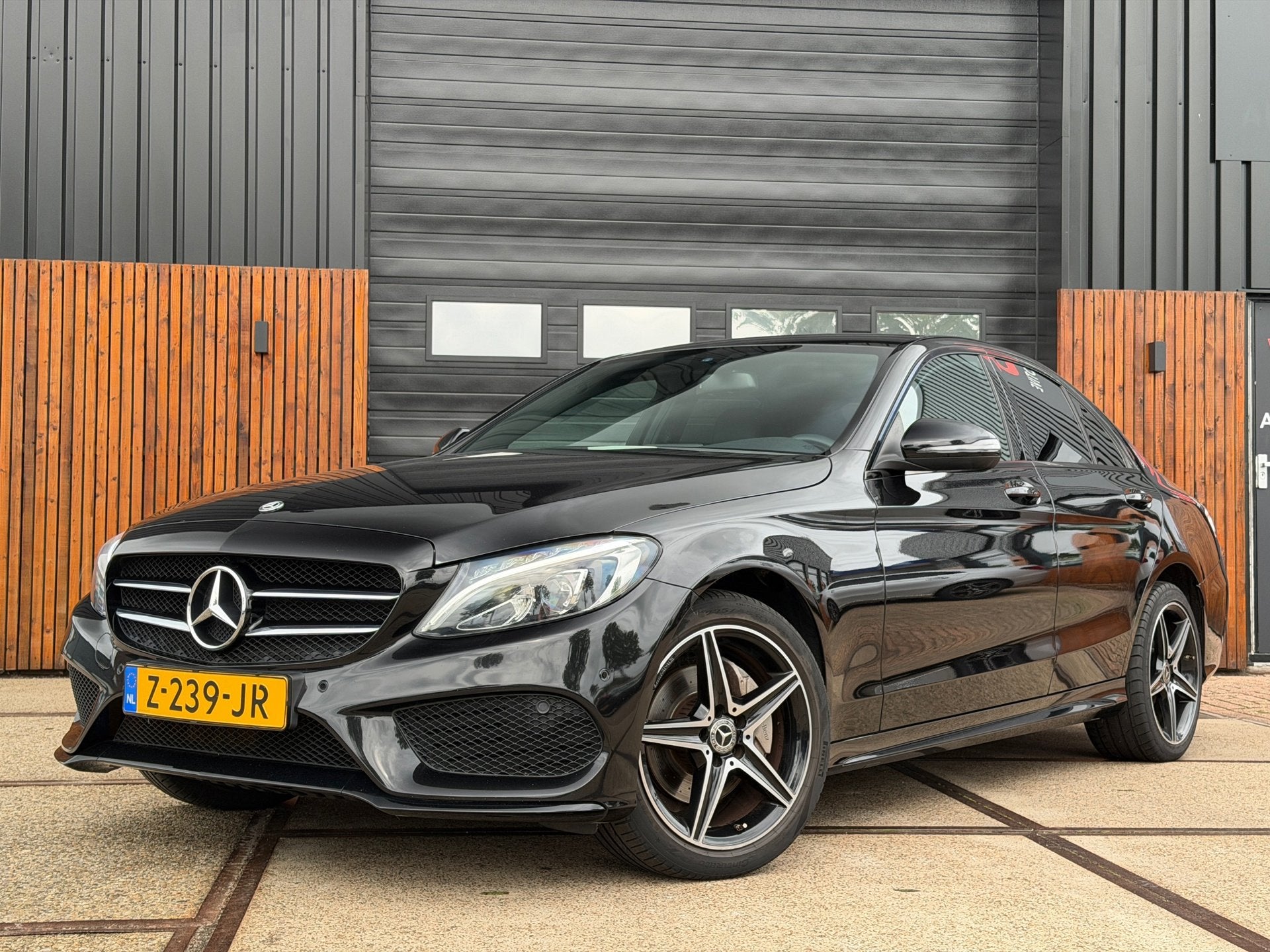 Mercedes-Benz C-klasse 160 AMG Sport Edition Cruise Clima St, Automaat, 4 cilinders, 129 pk, Zwart