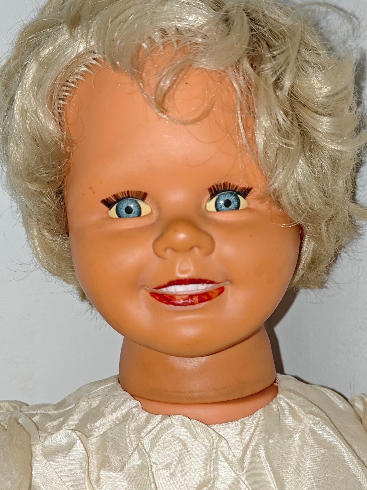 Oud pop 88 cm zapf, Ophalen of Verzenden, Gebruikt, Pop