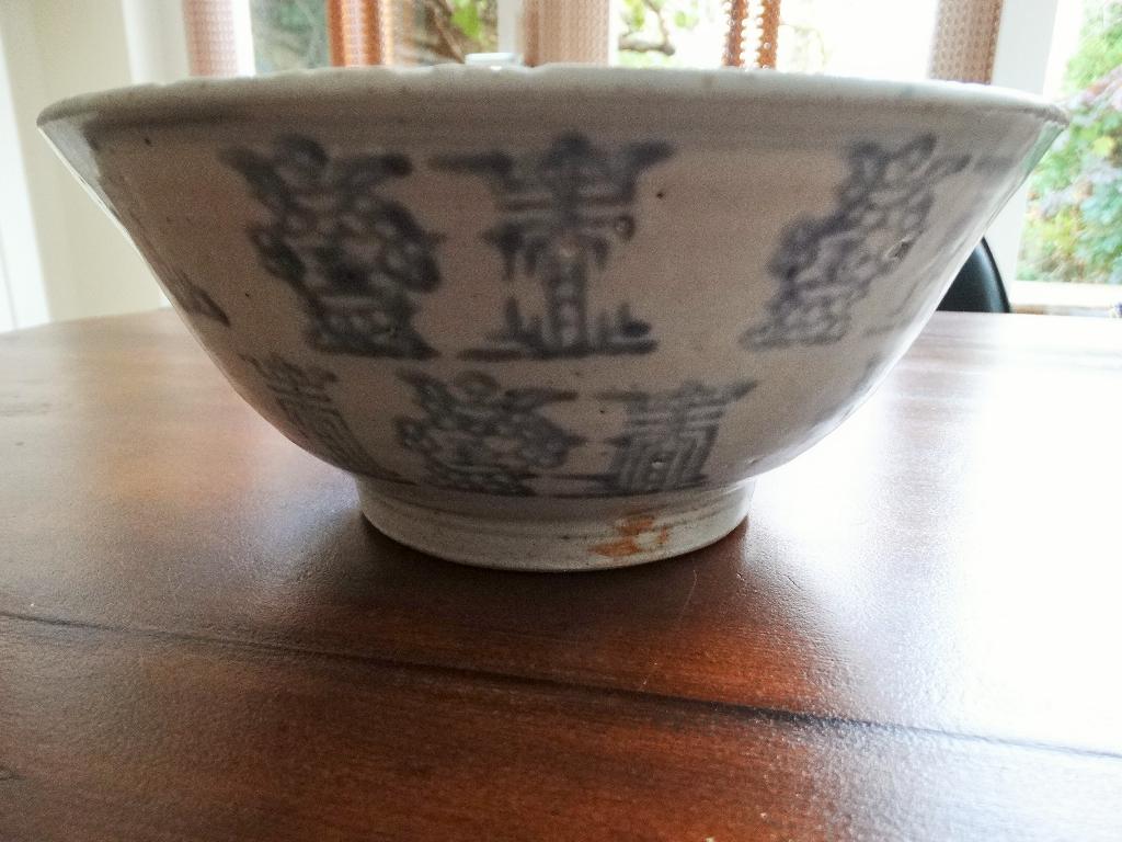 China celadon gres porseleinen schaal grote kom, Chinees, Ophalen