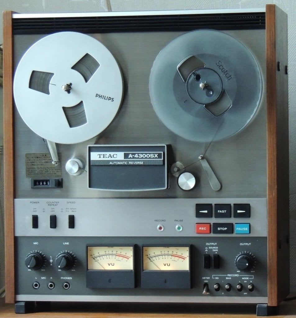TEAC A-4300SX Bandrecorder, Ophalen, Bandrecorder, Met stofkap