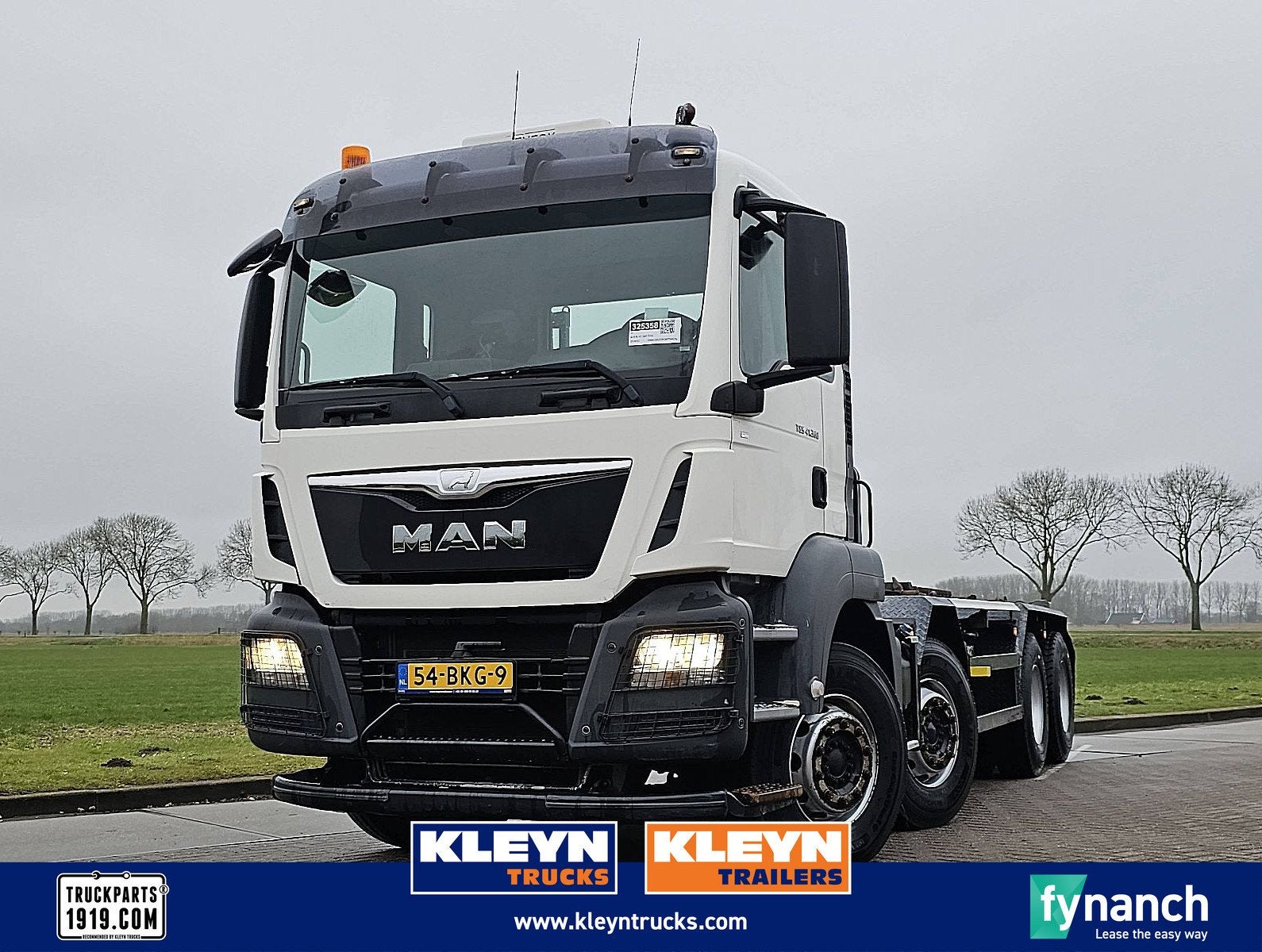 M.A.N. 41.360 TGS 8x4 translift chain, Automaat, Euro 6, Wit, Bedrijf