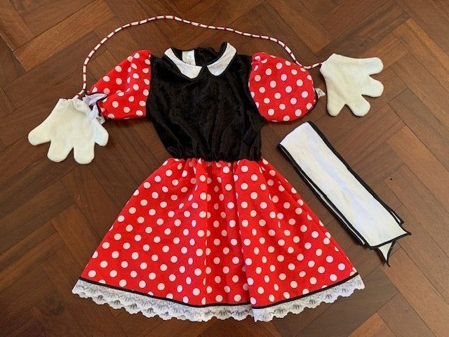 Minnie Mouse jurk maat 152, Ophalen of Verzenden, Zo goed als nieuw, 146 t/m 152, Meisje