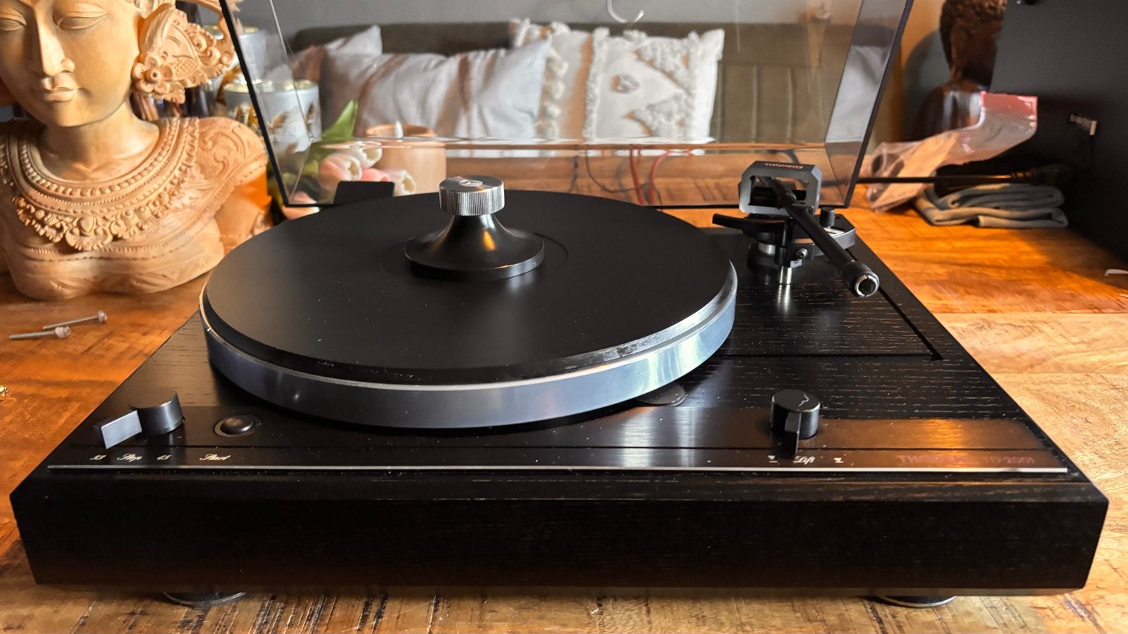 Thorens TD 2001 Platenspeler met upgrades, Ophalen of Verzenden, Zo goed als nieuw, Platenspeler, Thorens